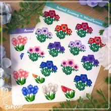 Load image into Gallery viewer, ACNH Flowers Sticker Sheets