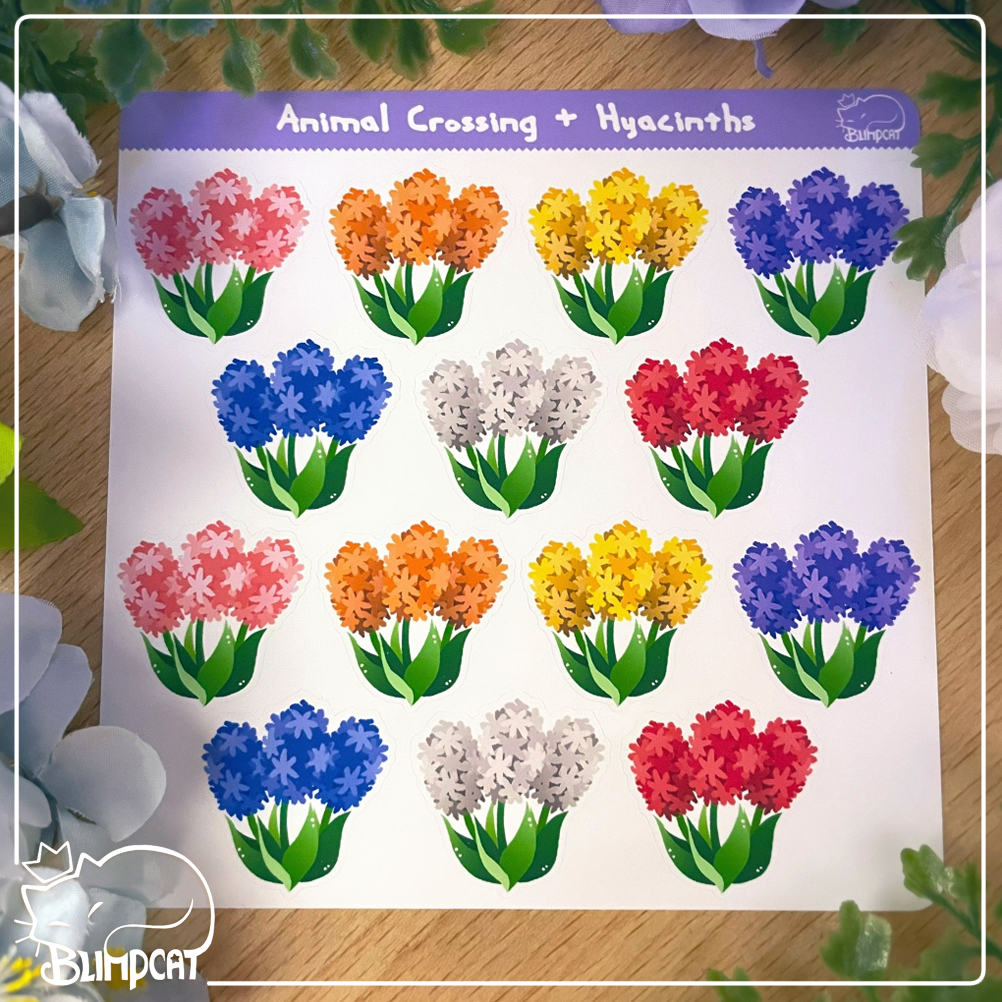 ACNH Flowers Sticker Sheets