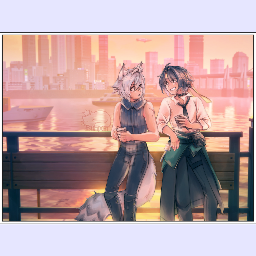 ZZZ Harumasa & Seth Coffee Break Print