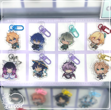 Load image into Gallery viewer, Genshin Character Charms &amp; Stickers
