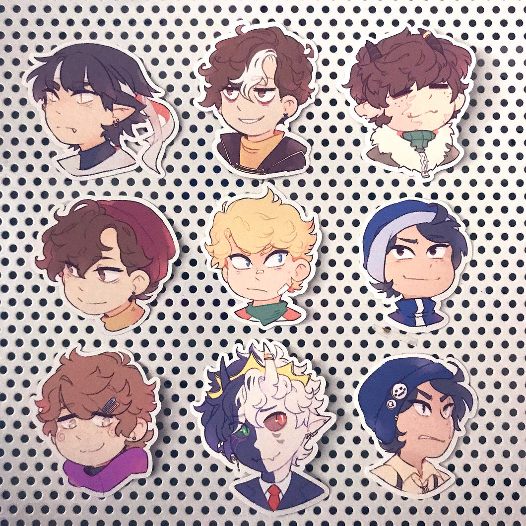 Dream SMP - Character Stickers