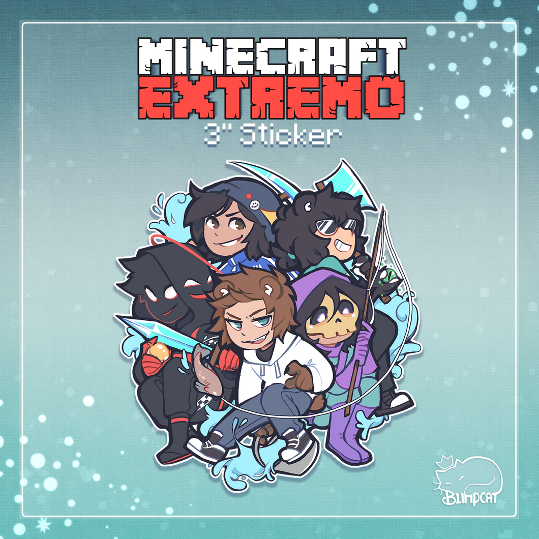 Minecraft Extremo Team Vacío Legal Sticker