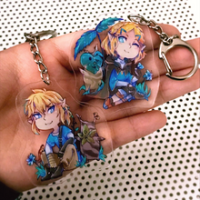 Load image into Gallery viewer, BOTW Zelda &amp; Link Charms
